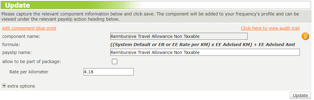 reimbursive travel allowance source code